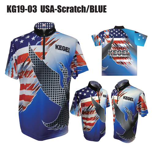 ケーゲルKG19-03USAスクラッチブルー昇華名入れ有り